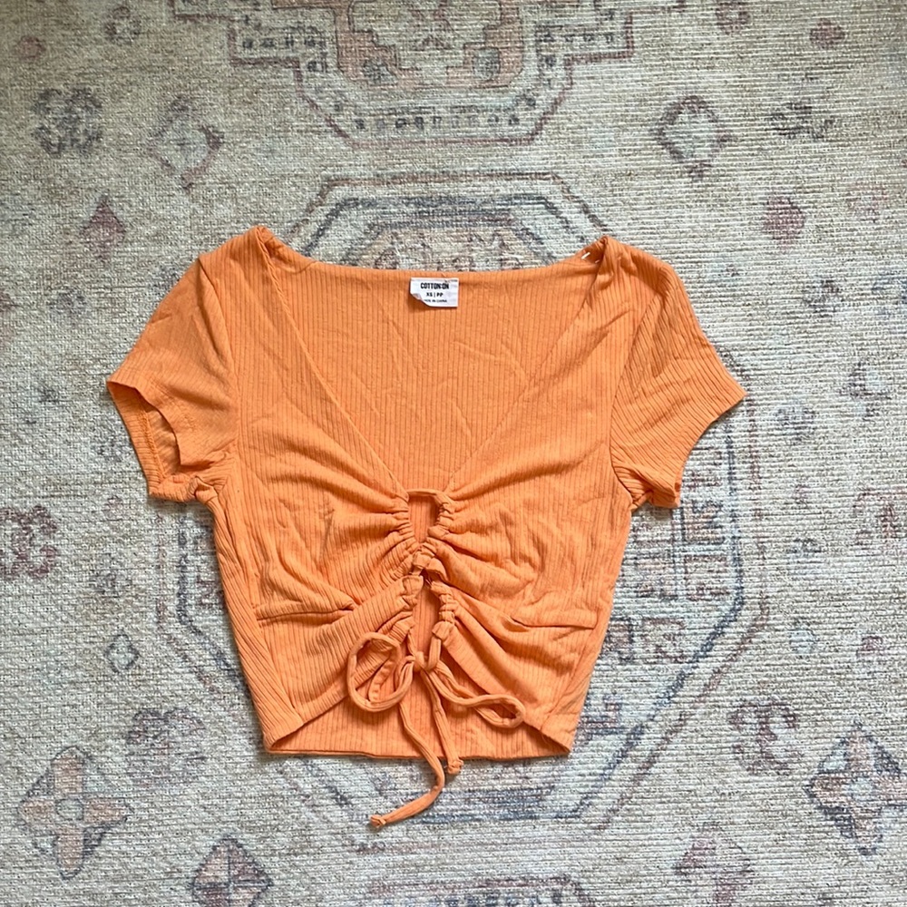 Cotton On orange cutout top